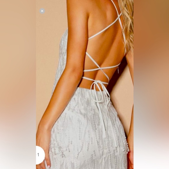 Lulus Making Magic White Fringe Lace-Up Mini Dress - Picture 1 of 7